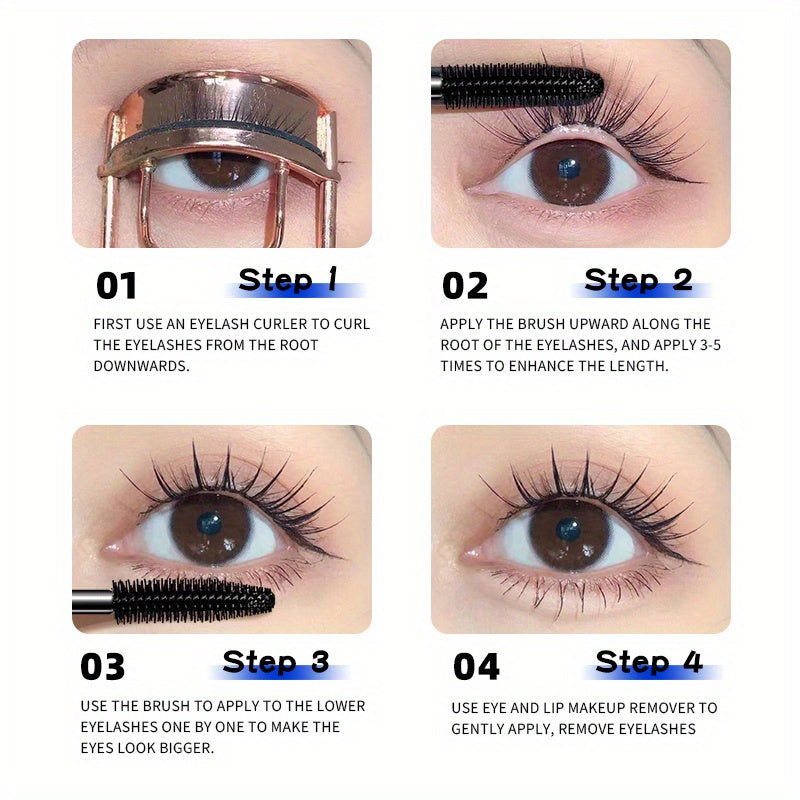 2pcs Ultra Black Plus Volume Mascara-Waterproof and Durable Formula, Suitable for All Skin Types, Enhance Eyelash Length